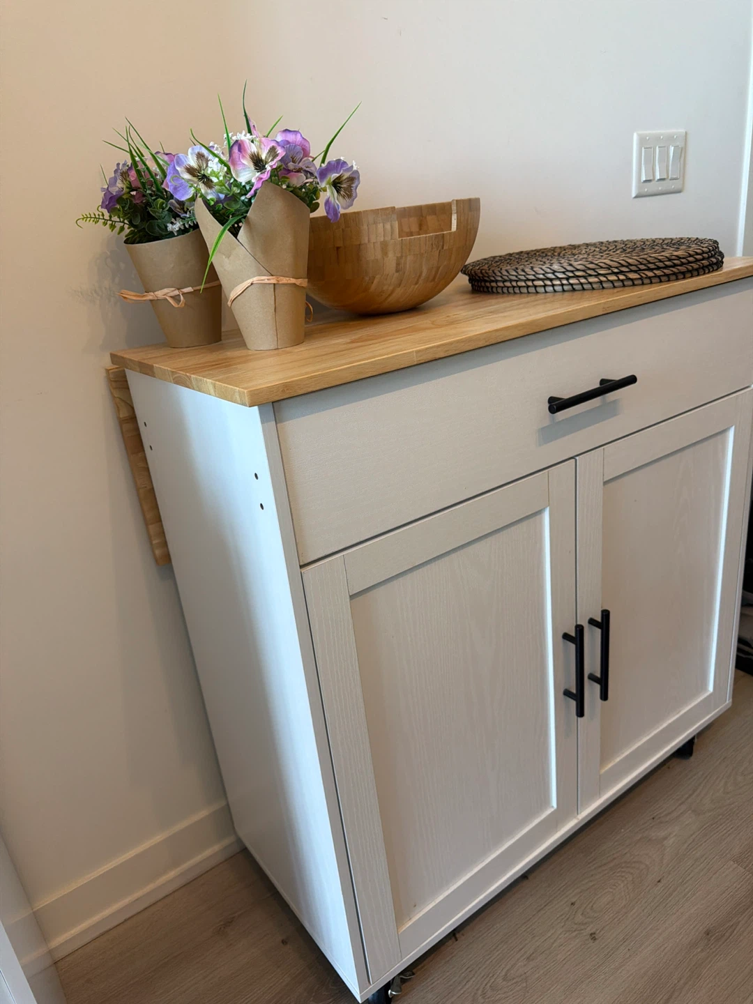 Kitchen Island with Drop Leaf - photo 3