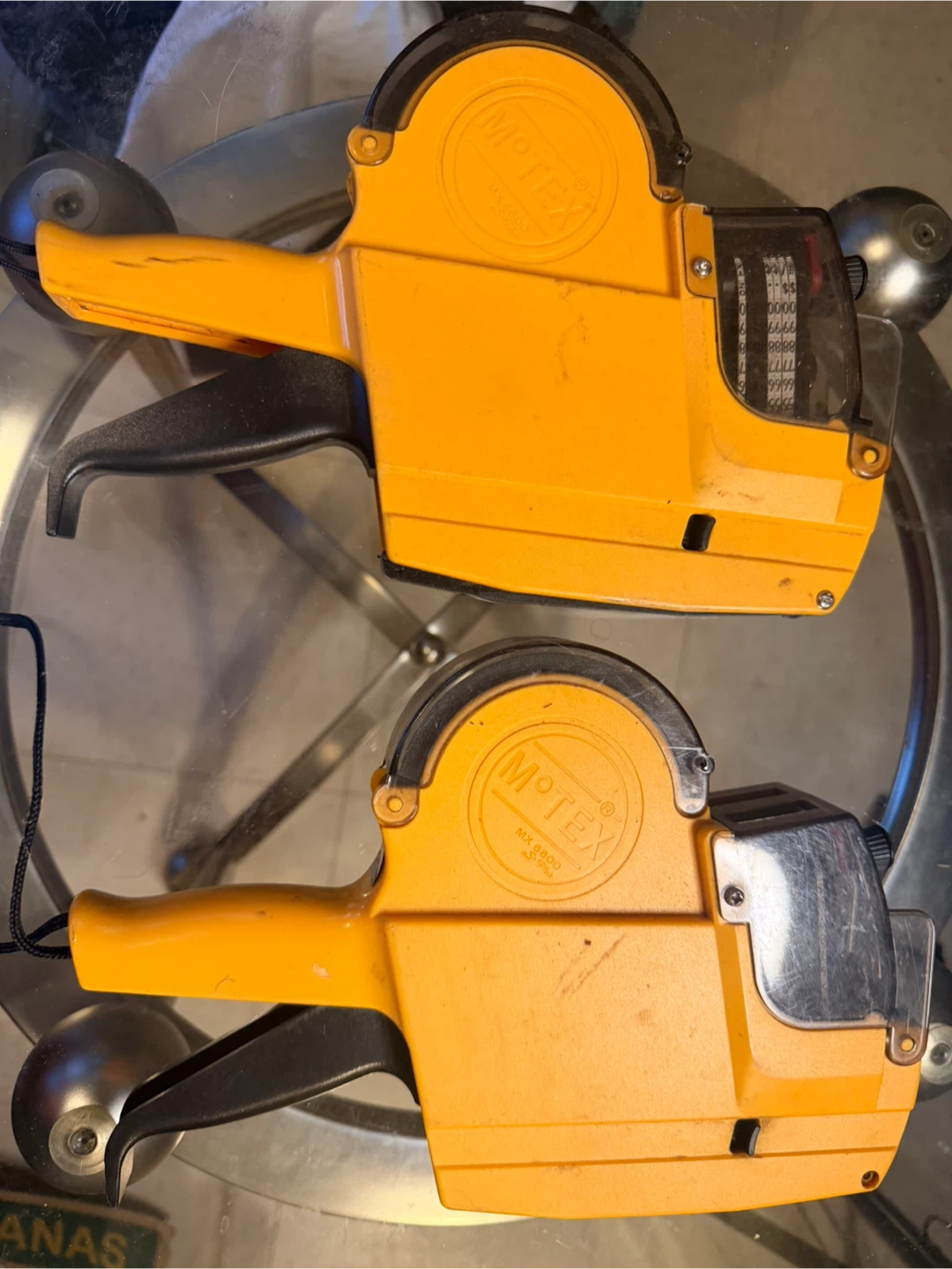 Two Motex MX 6600 Label Guns