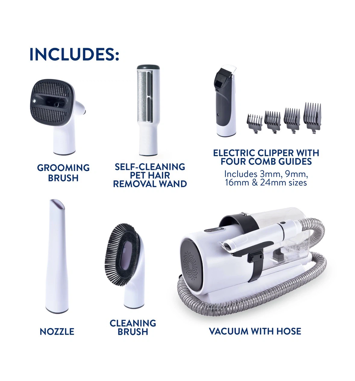 Top Paw 8-in-1 At-Home Pet Grooming Vacuum Kit - photo 4