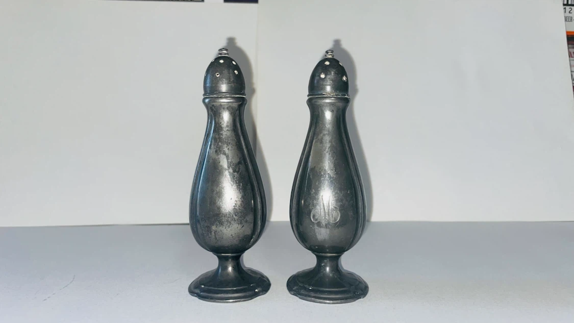 Vintage Silver Plated Salt and Pepper Shakers
