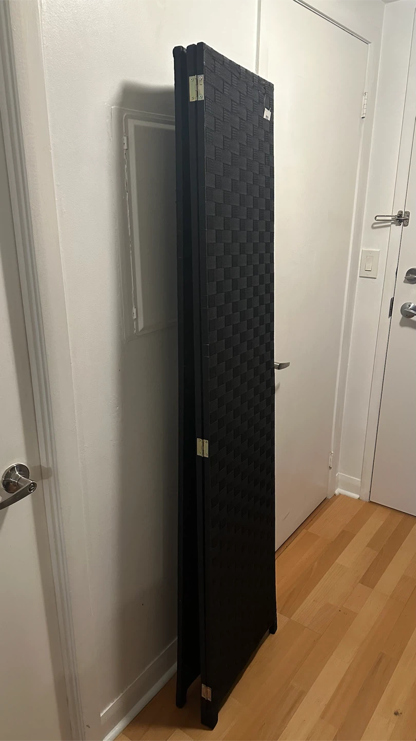 3-Panel Woven Room Divider - photo 3
