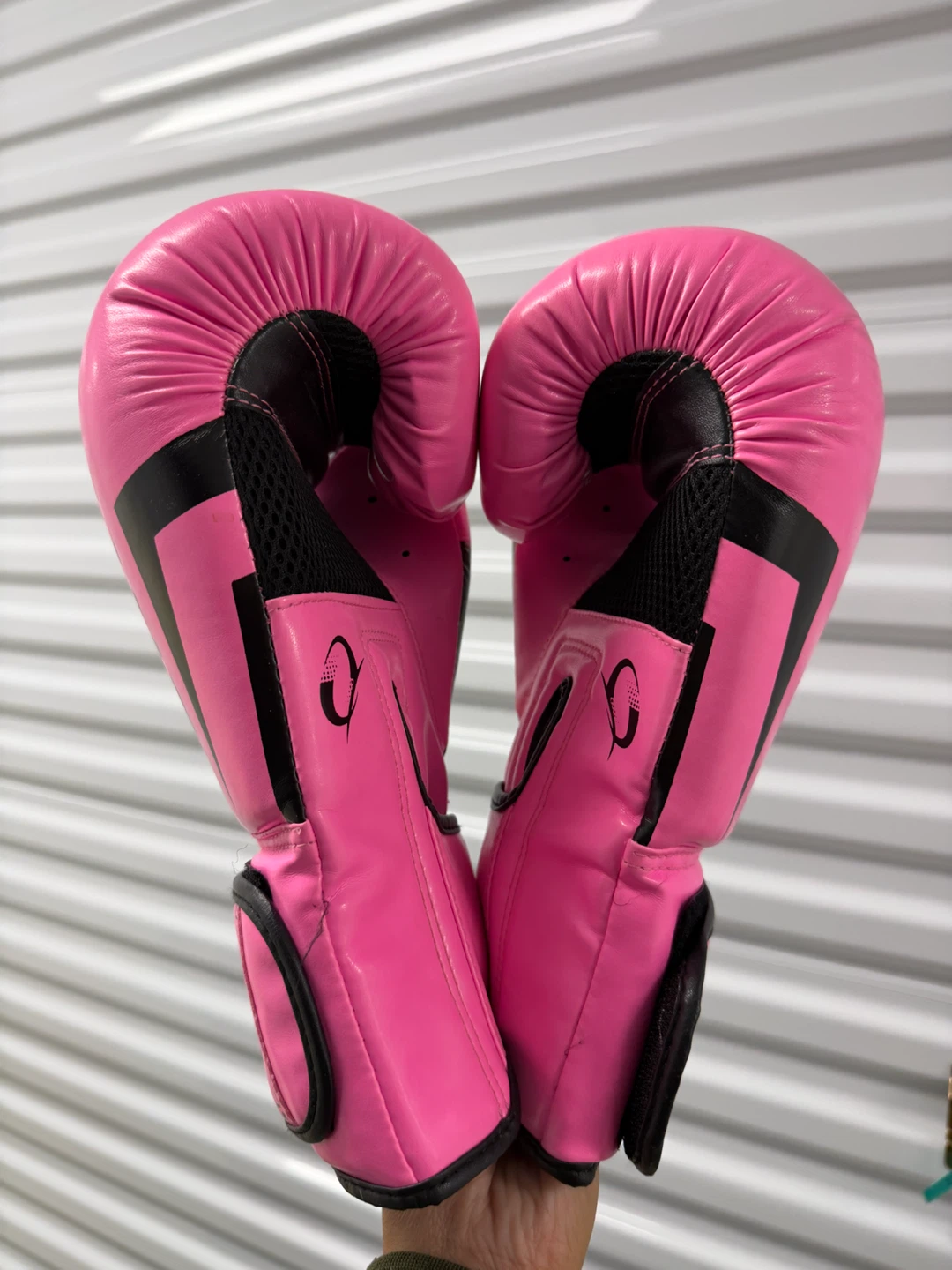 Pink boxing gloves