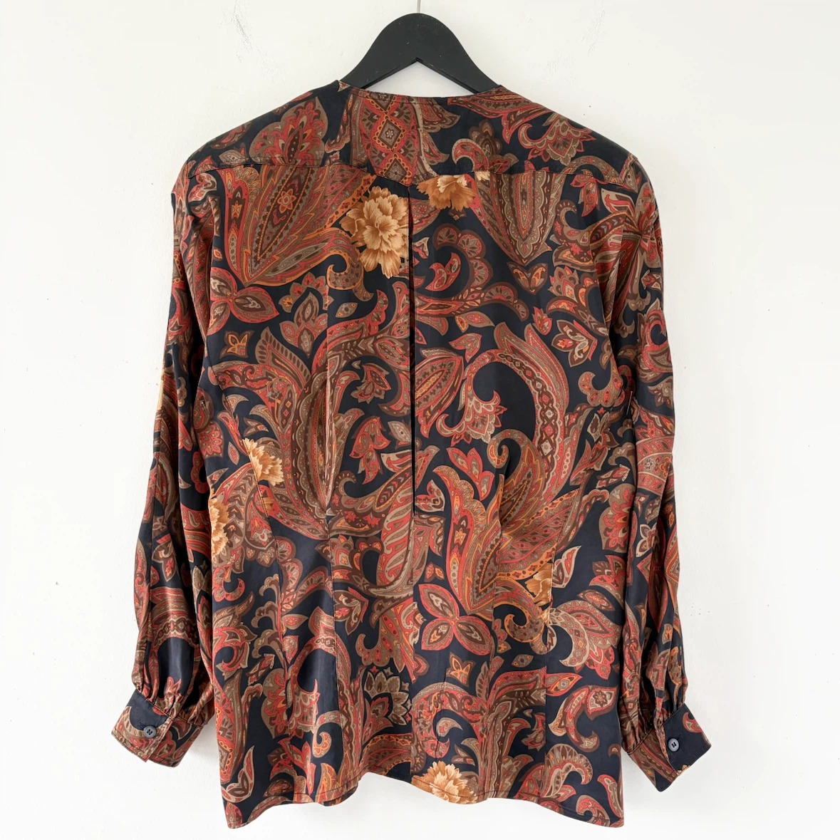 80s Vintage Escada 100% Silk Paisley Print Blouse - photo 3