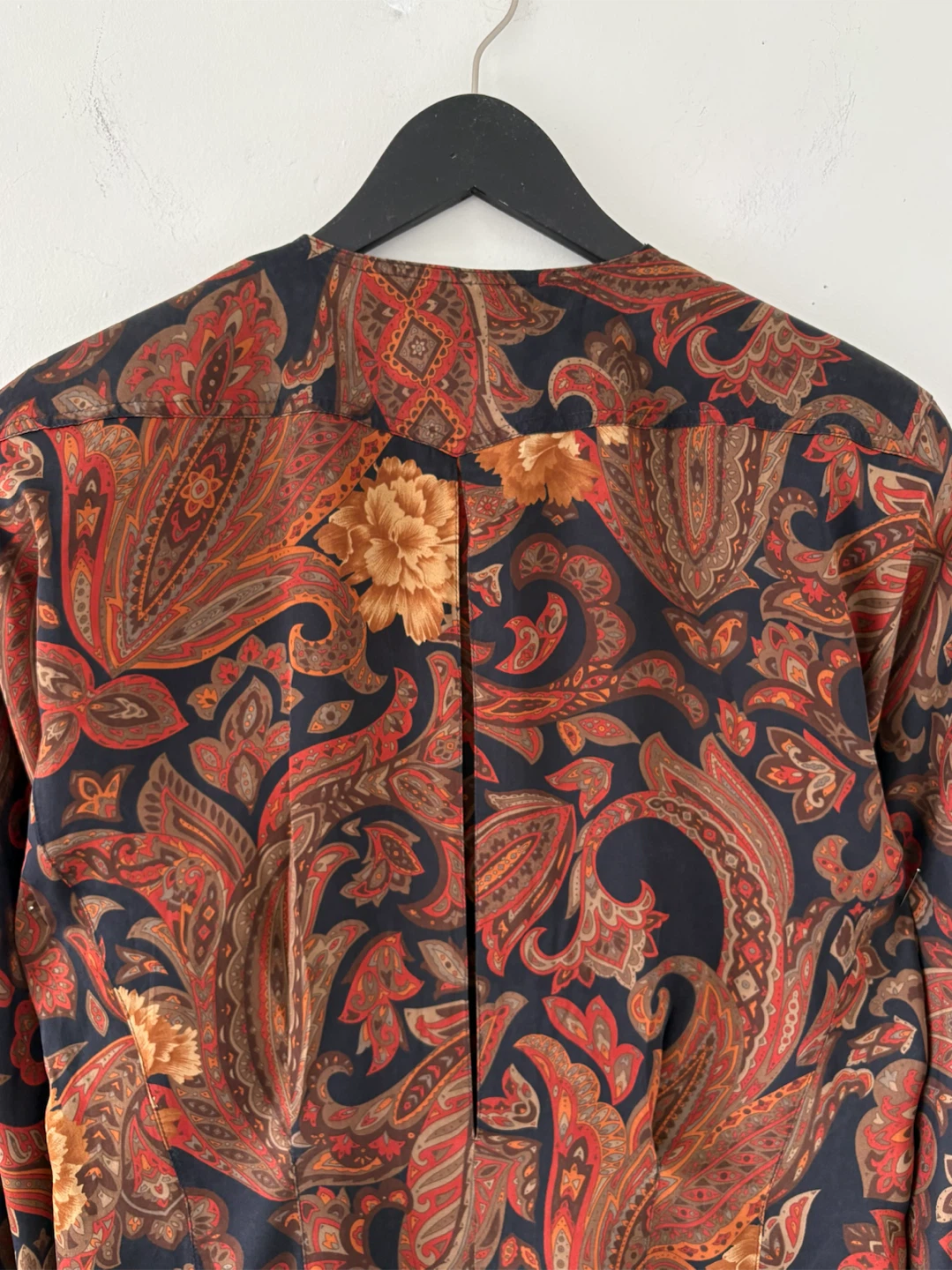 80s Vintage Escada 100% Silk Paisley Print Blouse - photo 4