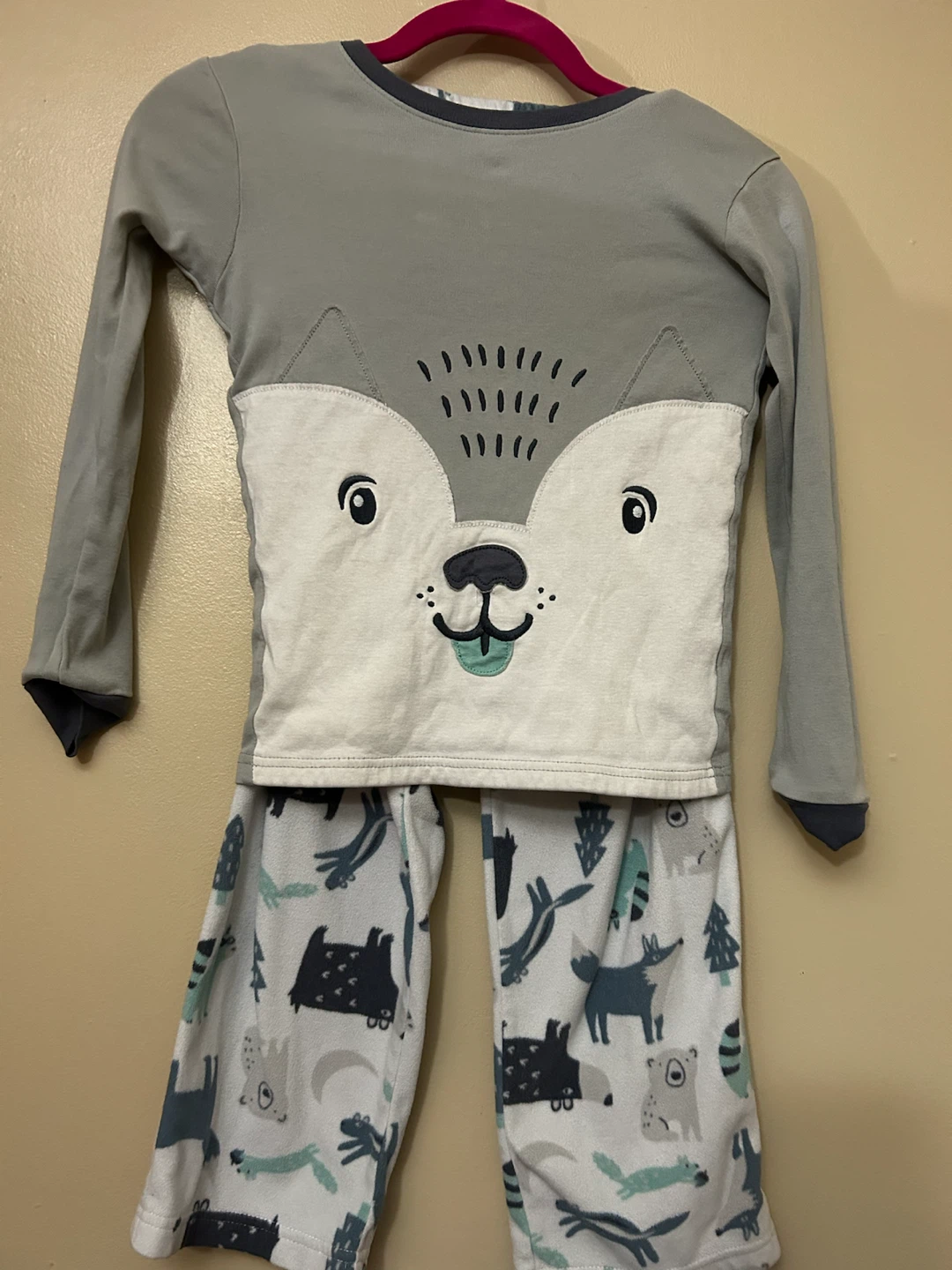 Carter's Wolf Pajama Set Kids size 10