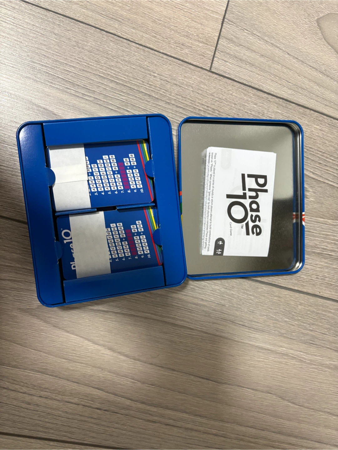 Phase 10 Card Game in Tin 🏈 - photo 3