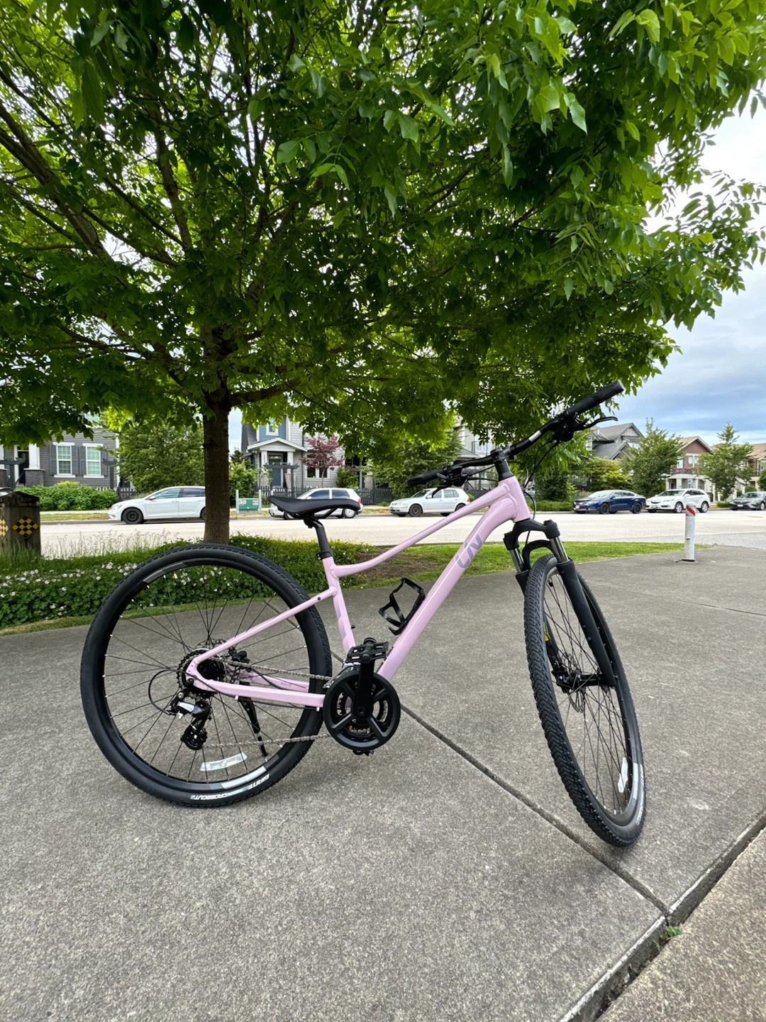 Liv Rove 4 Disc Hybrid Bike with free bottle holder and stand
