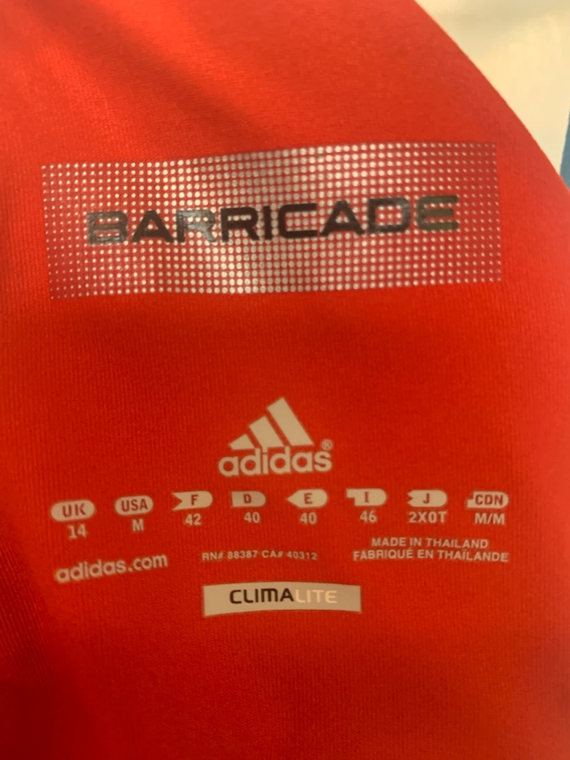 Adidas Barricade Tank Top - Red and Blue - photo 4