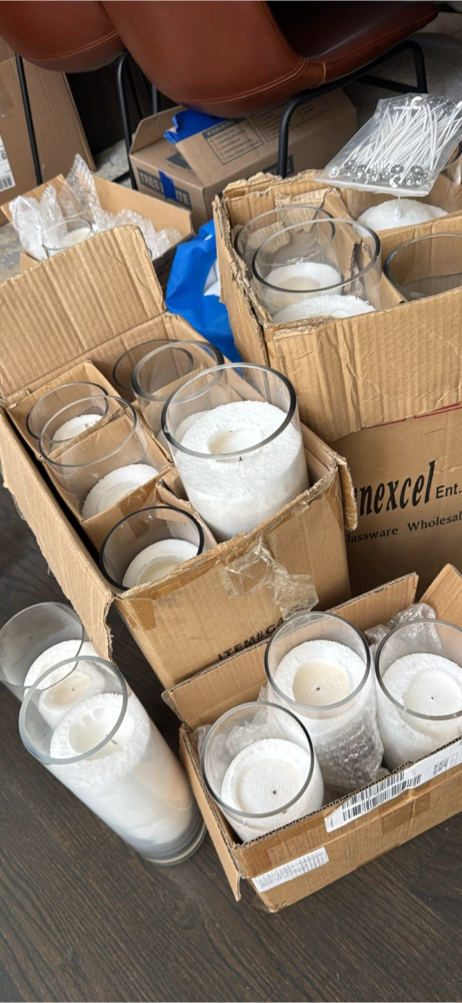 24 Floor Sand Candles (Varying heights) - photo 3