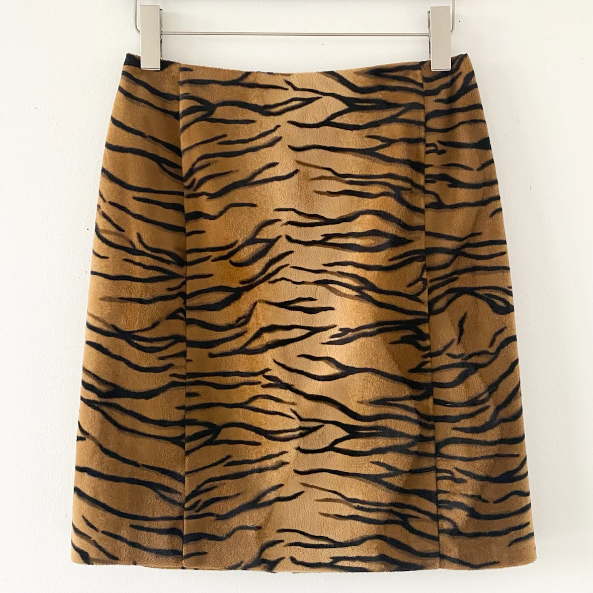 Y2K Velveteen Animal Print Skirt