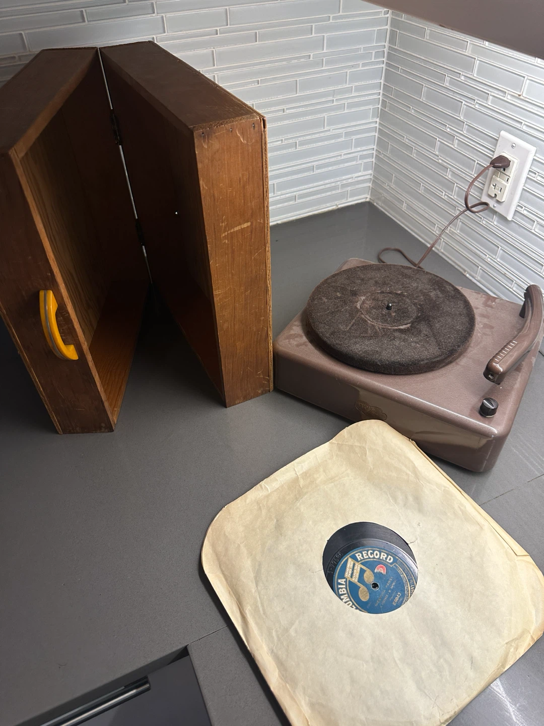 RARE VINTAGE PHONOTRONIC RECORD PLAYER TURNTABLE - photo 2