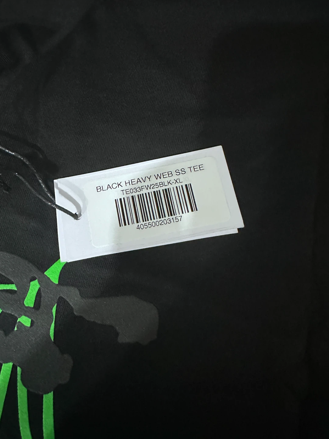 SP5DER Black Heavy Web T-Shirt - photo 3