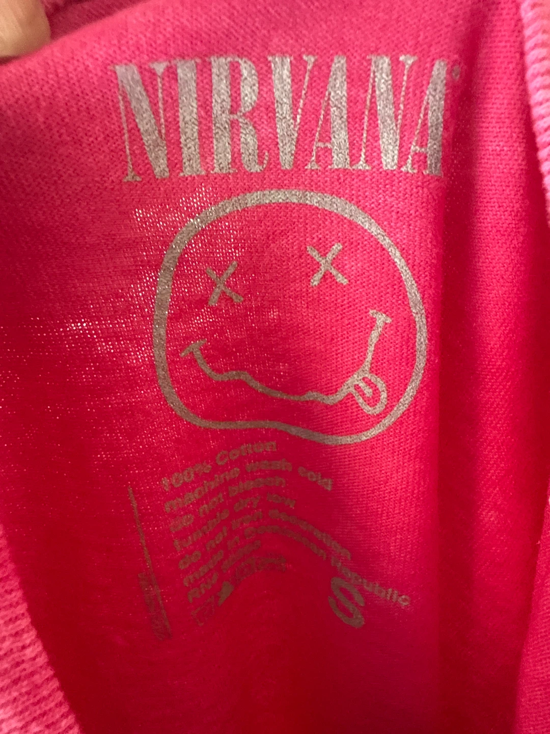 Nirvana Pink Graphic T-Shirt - photo 3