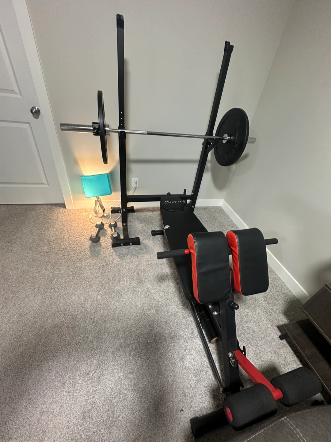 Soozier Weight Bench and Squat Rack