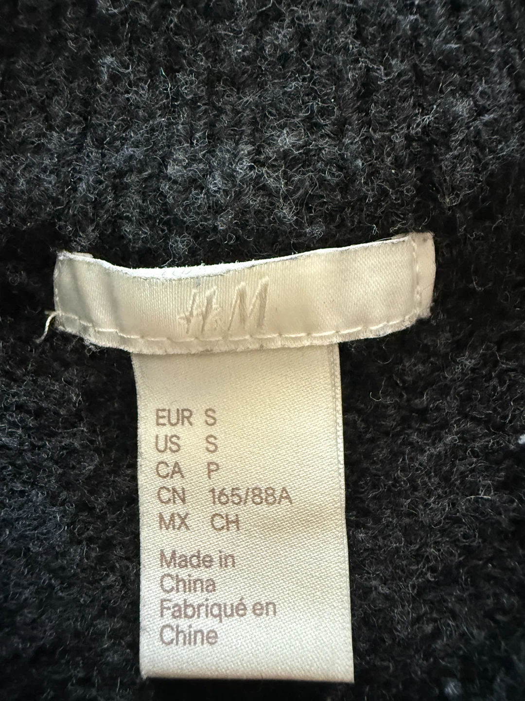 H&M Charcoal Grey Crew Neck Sweater -SIZE S - photo 2