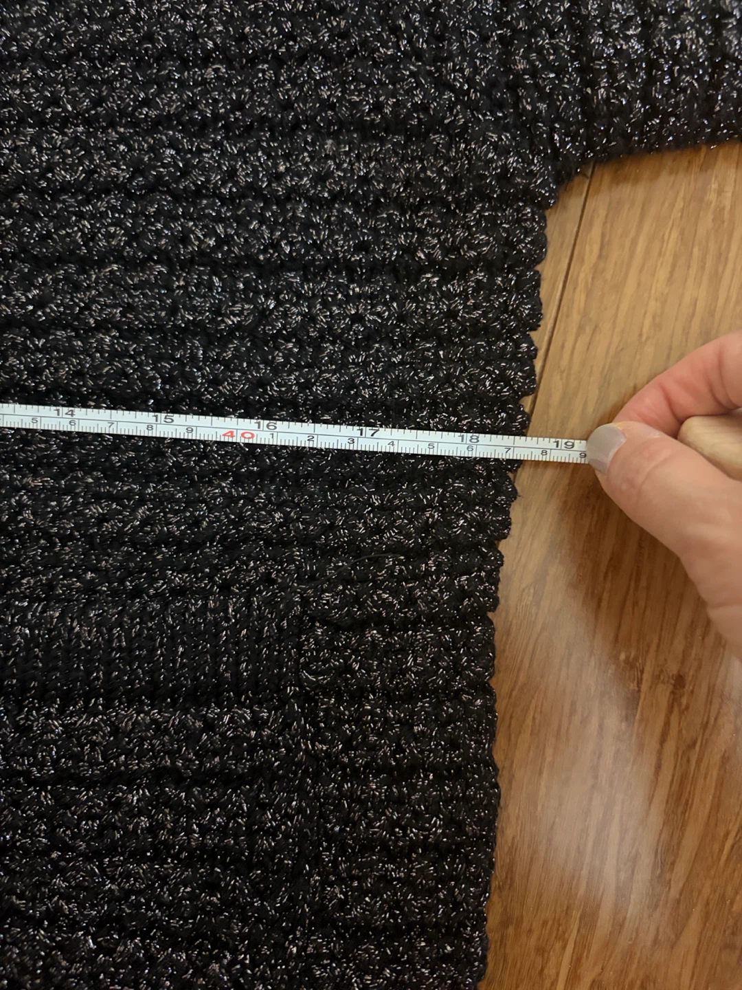 ba&sh black metallic knit cardigan - photo 5