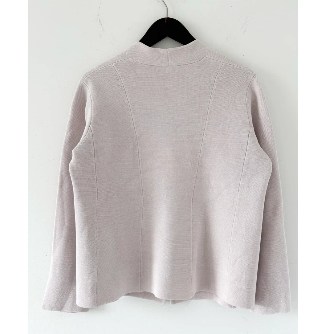 Eileen Fisher Open-Front Silk & Cotton Cardigan - photo 3