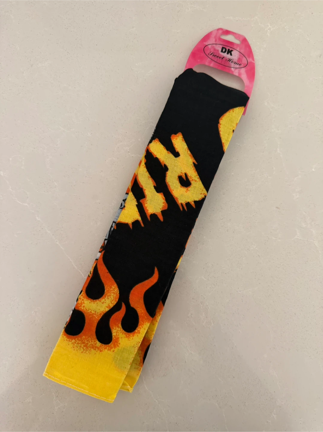 🏈Fire Up And Ride Skull Graphic Bandana - photo 3