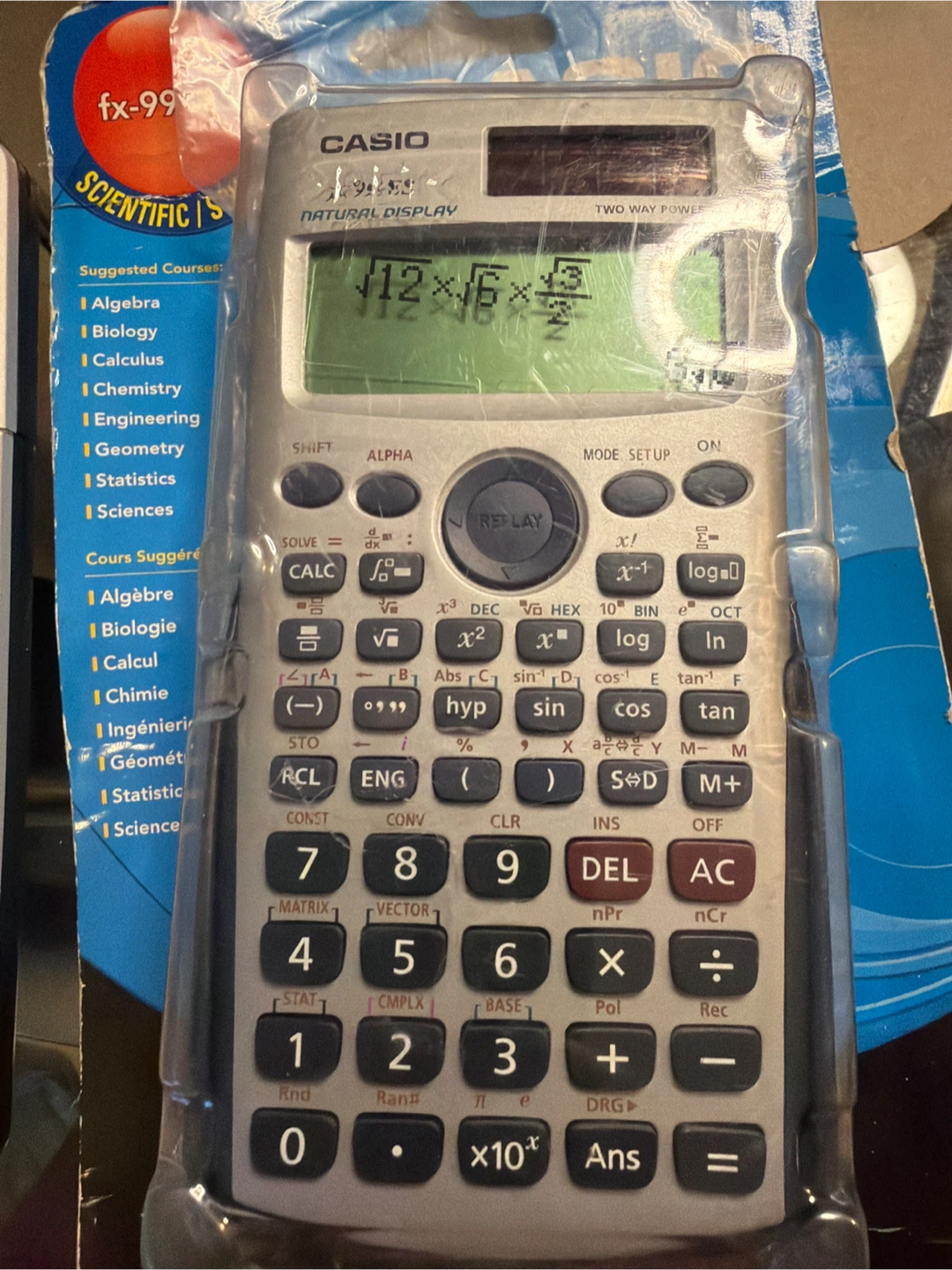 Casio fx-991ES and Staples BD-6240TM Calculators