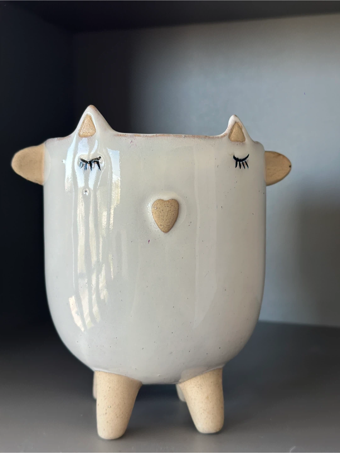 Ceramic animal planter