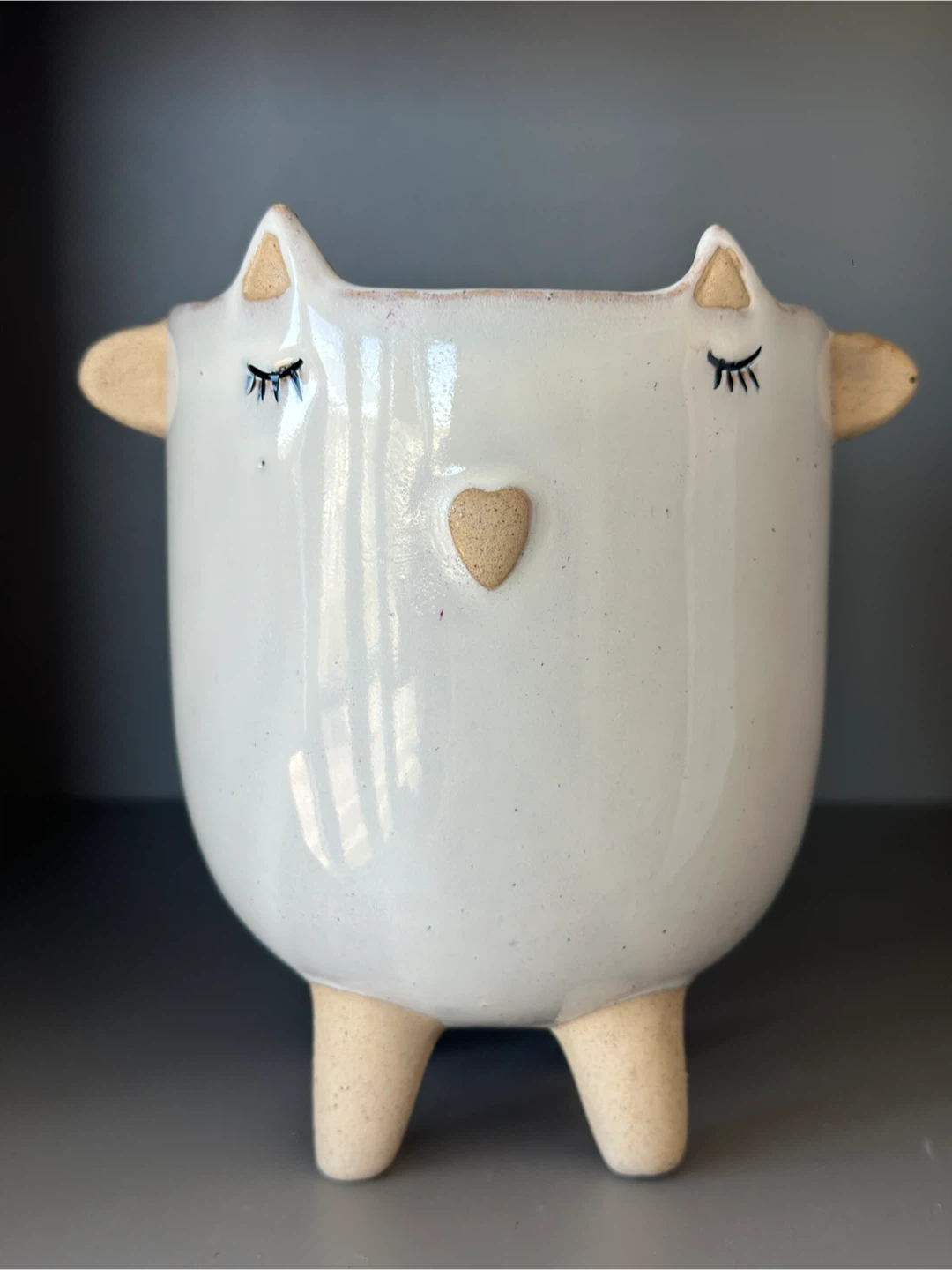 Ceramic animal planter - photo 2