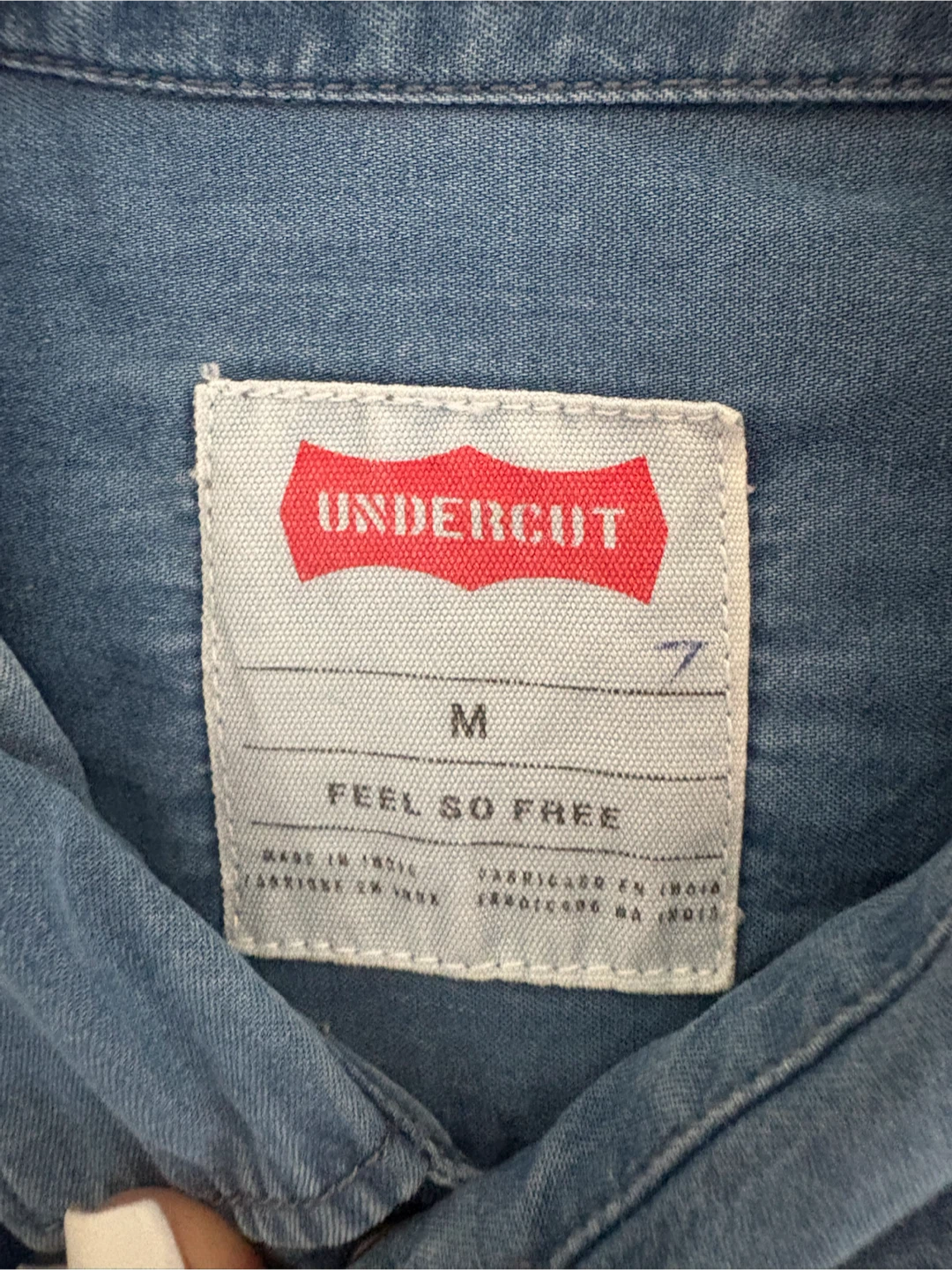 Undercut Denim Shirt - Men’s M - photo 5