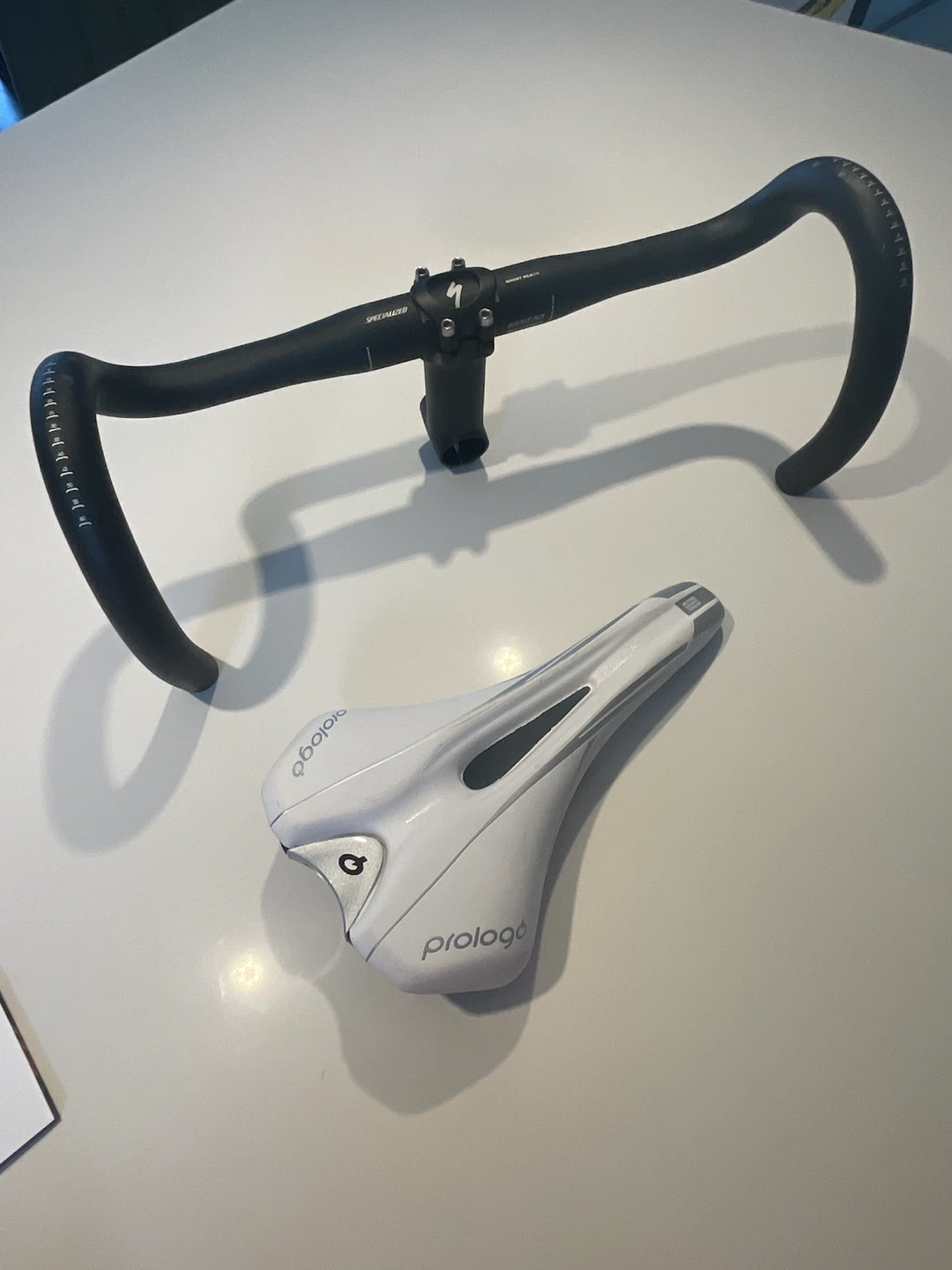Specialized Handlebars and Prologo Saddle