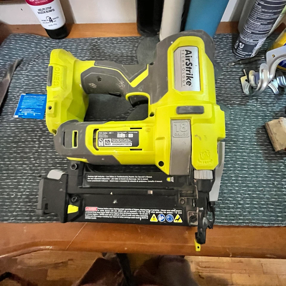 Ryobi 18V ONE+ AirStrike 18 Gauge Brad Nailer