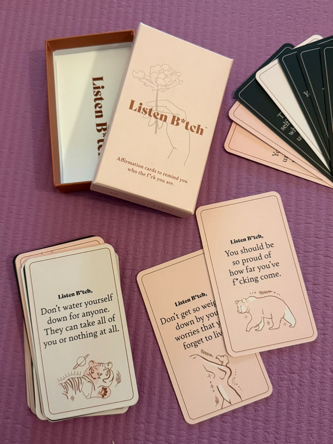 🏈Listen B*tch Affirmation Cards - photo 2