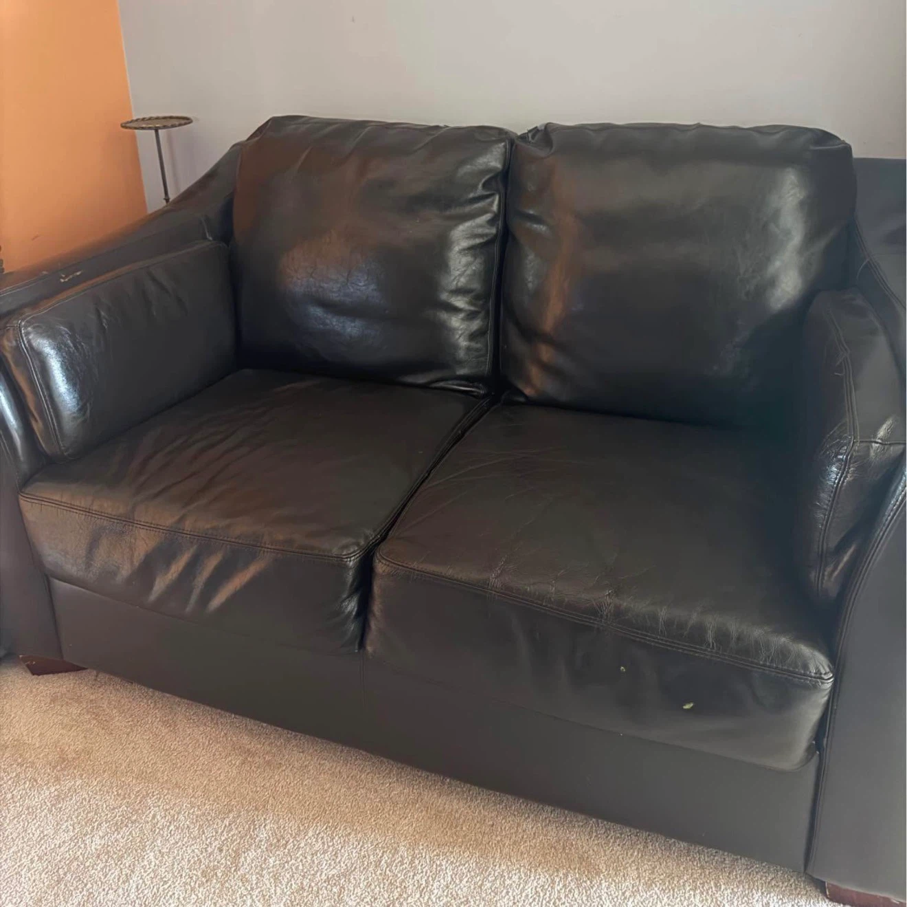 Leather Black Sofa