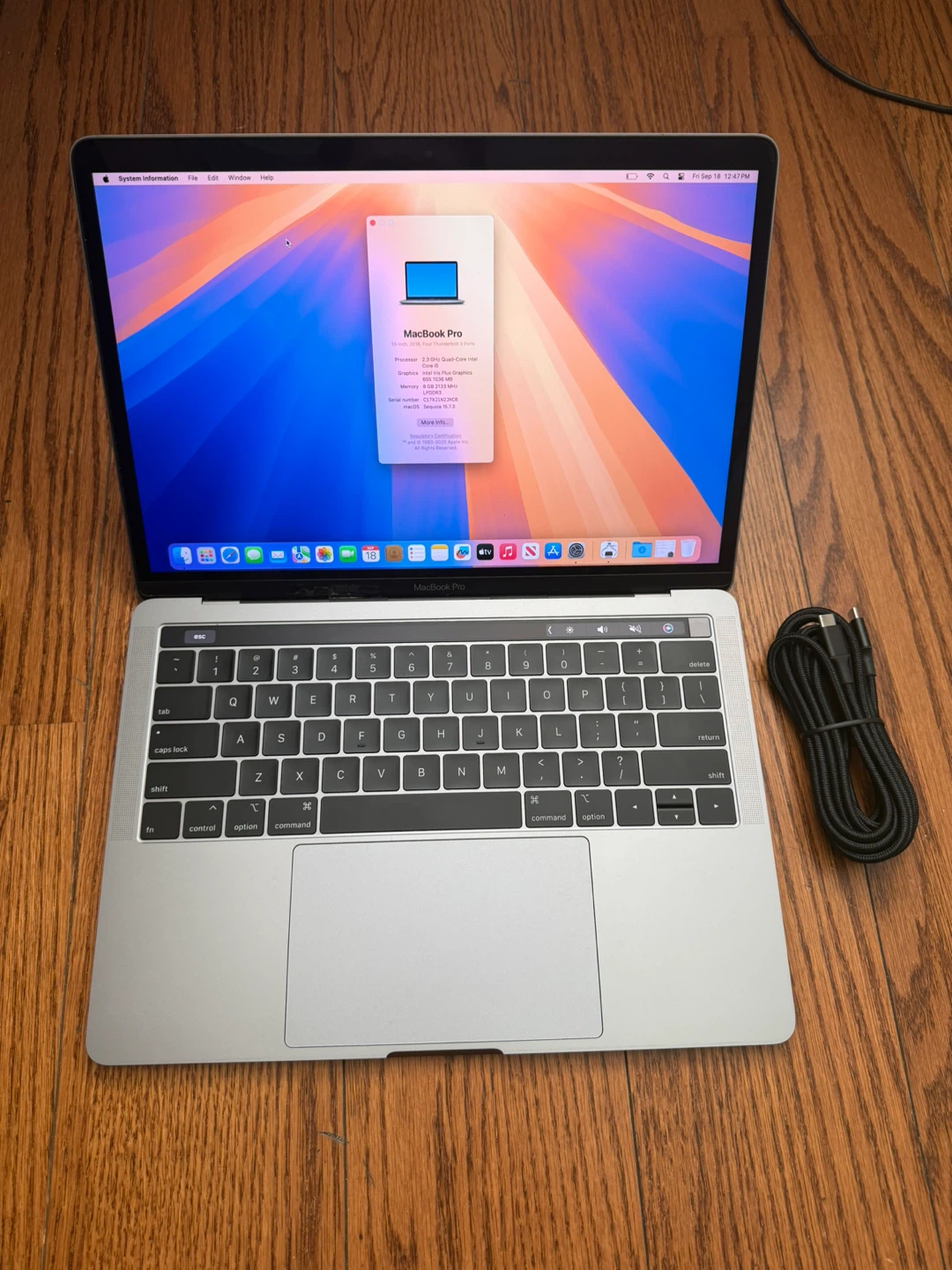Apple MacBook Pro 2018 8GB RAM 256HB SSD Battery Normal