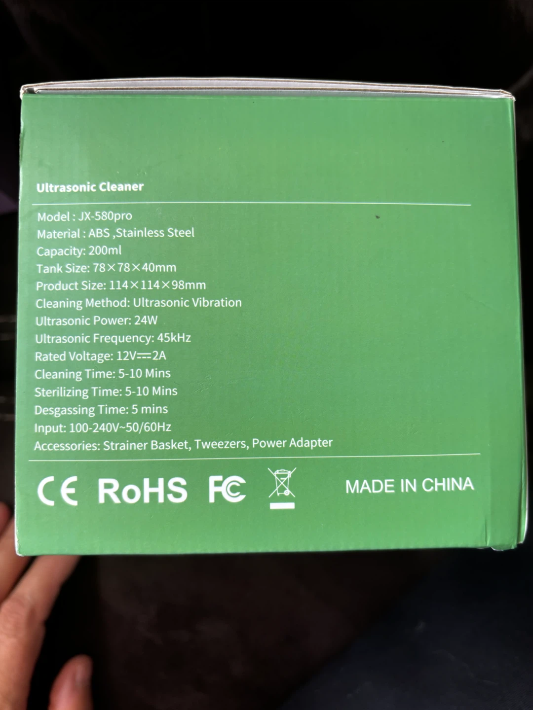 JX-580pro Ultrasonic Cleaner - photo 2