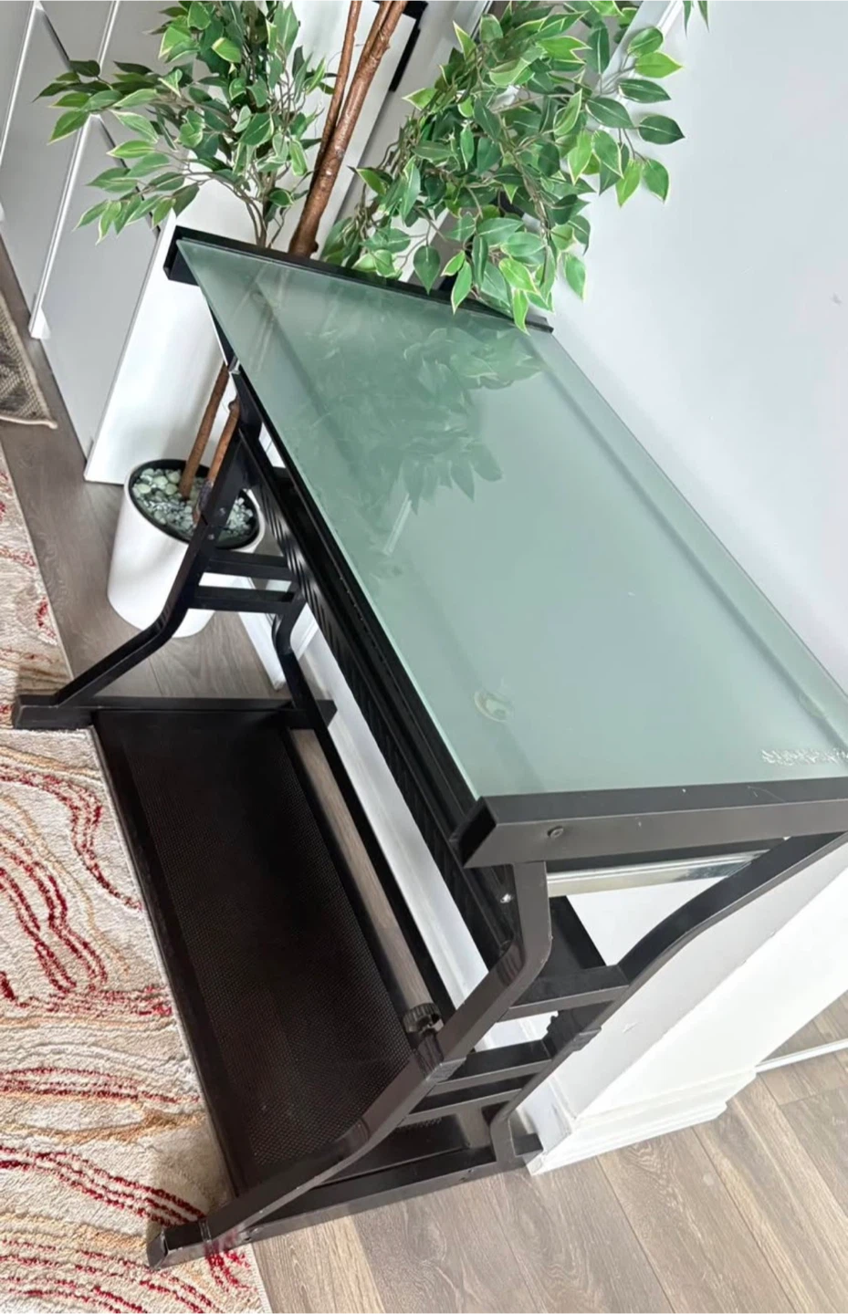 Glass Top Drafting Table