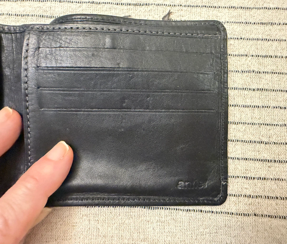 🏈Antler Black Leather Wallet - photo 4