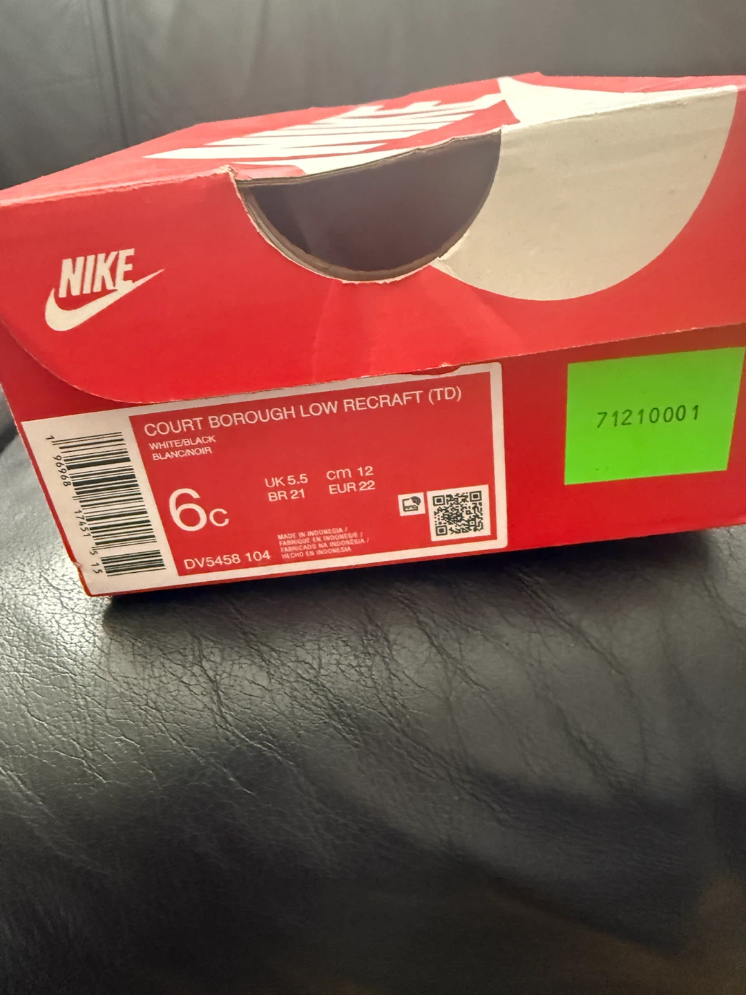 Nike Court Borough Low Recraft TD - Size 6C