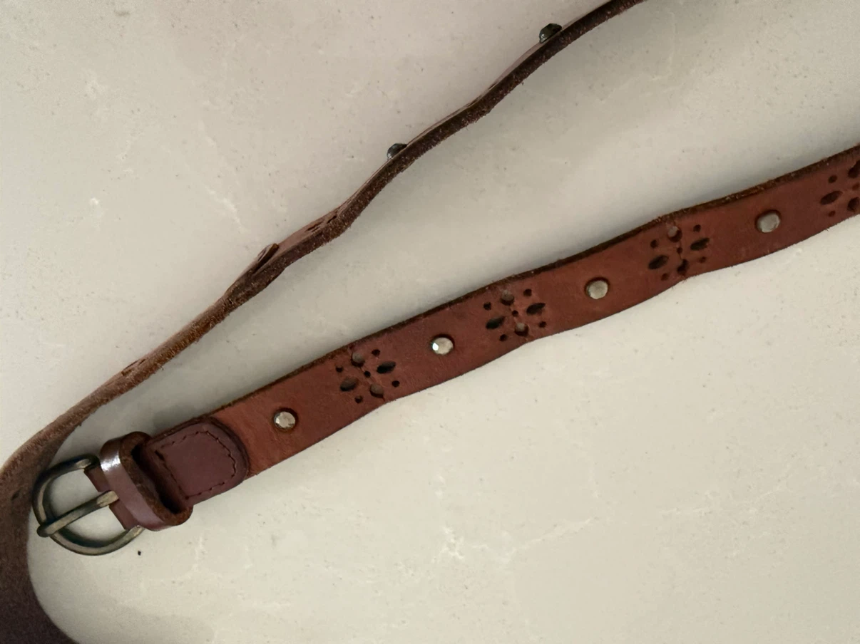 🏈Abercrombie & Fitch Leather Belt & Handmade bracelet Pack - photo 3