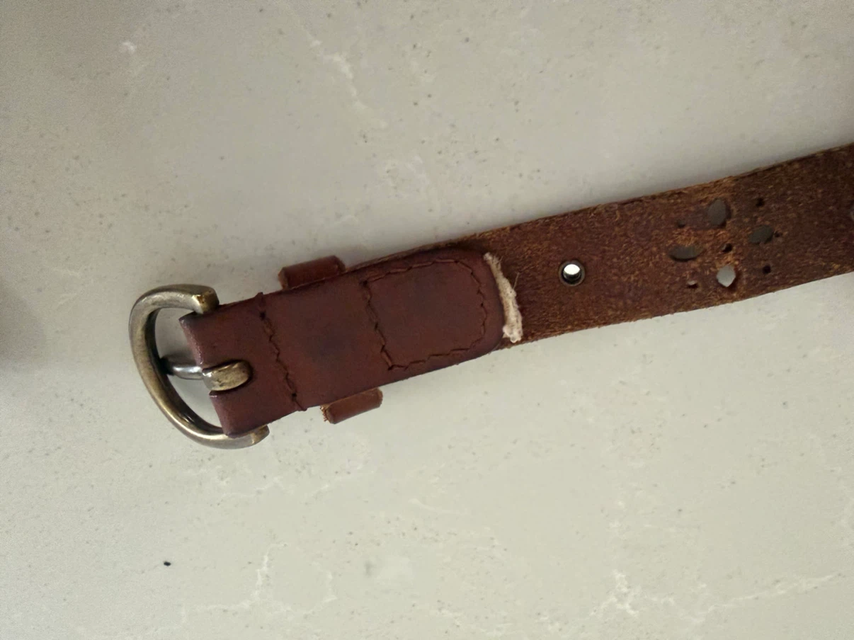 🏈Abercrombie & Fitch Leather Belt & Handmade bracelet Pack - photo 4