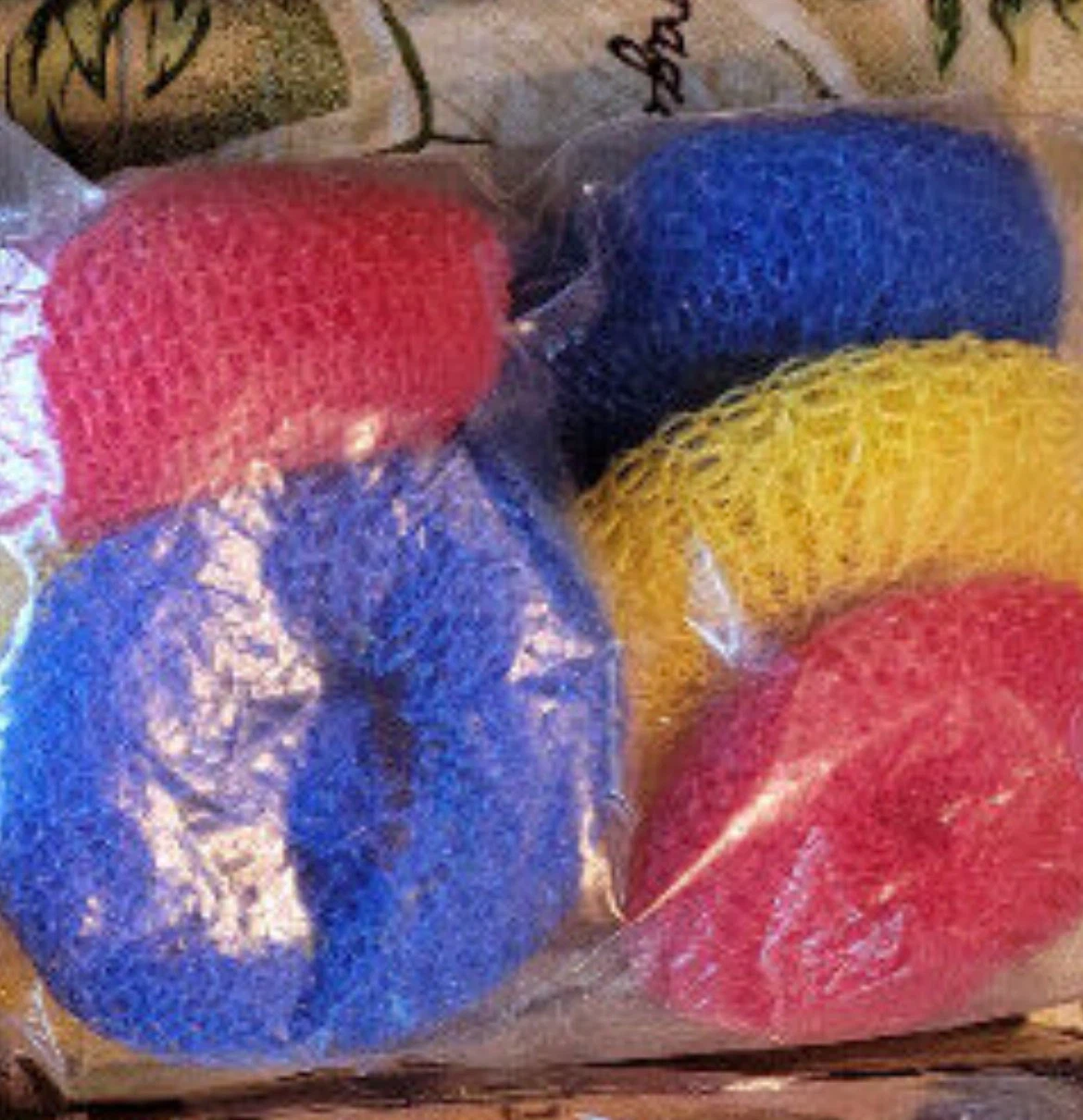 🏈Set of 4 Colorful Nylon Pot Scrubbers