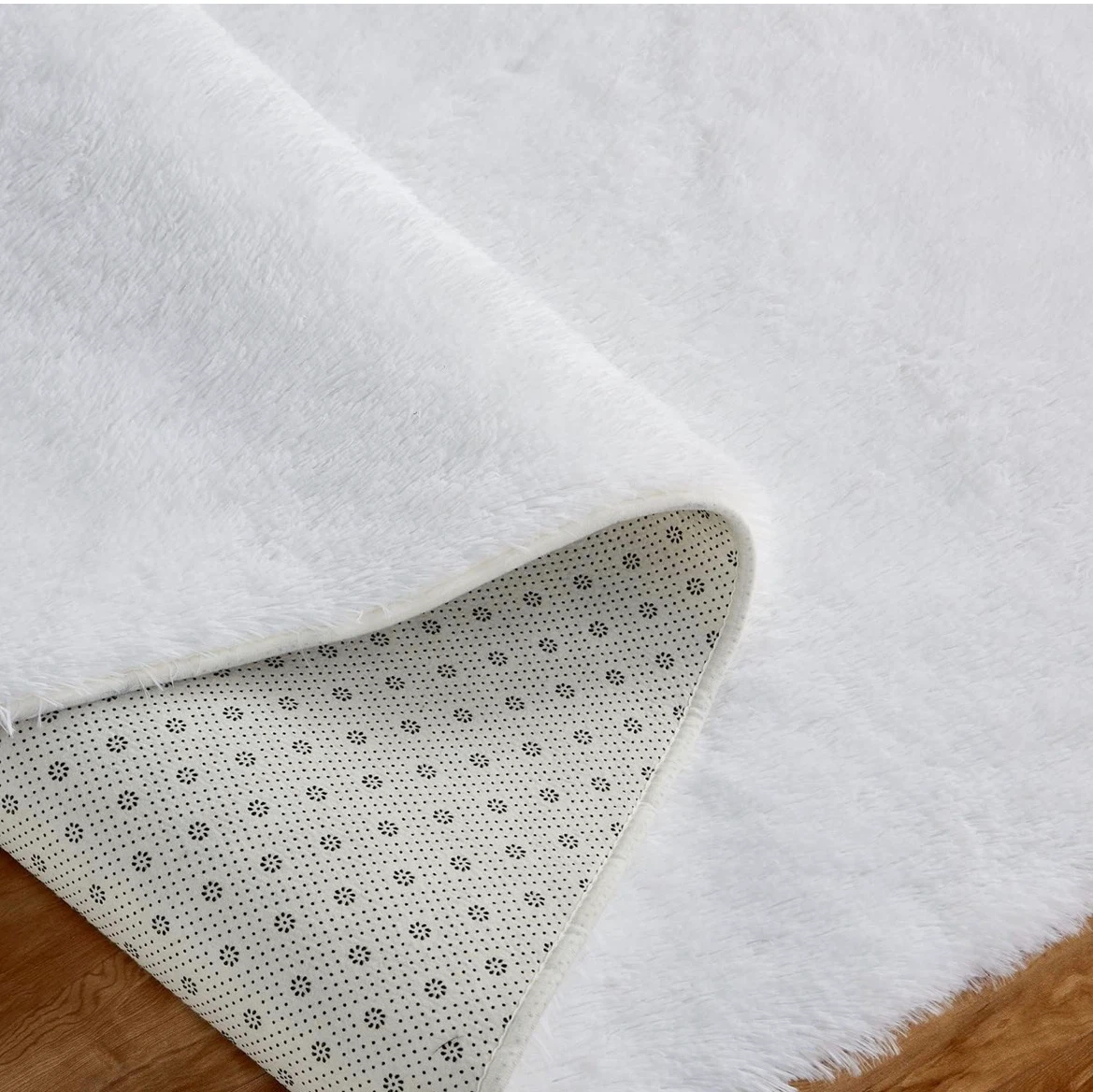 7x9 White Soft Shag Area Rug - photo 4