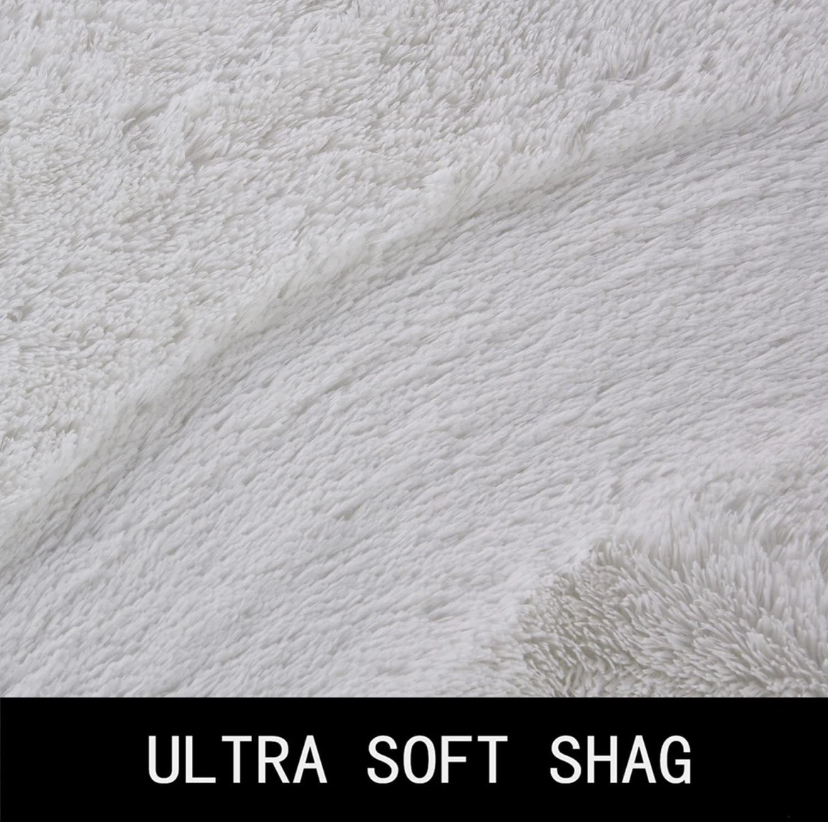 7x9 White Soft Shag Area Rug - photo 5