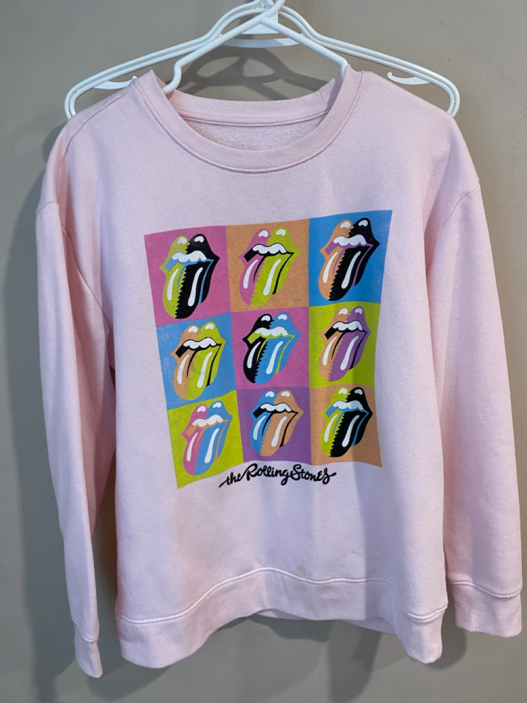 The Rolling Stones Pink Graphic Sweatshirt