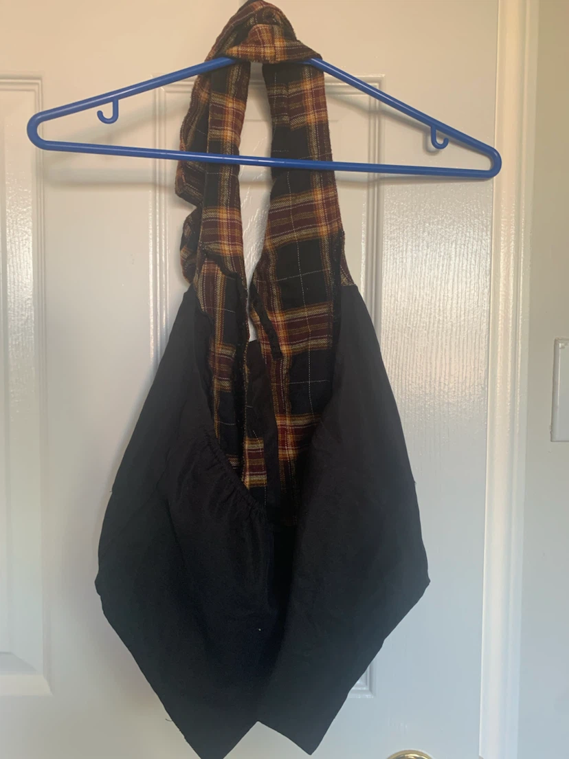 Romwe Plaid Halter Top Small - photo 2