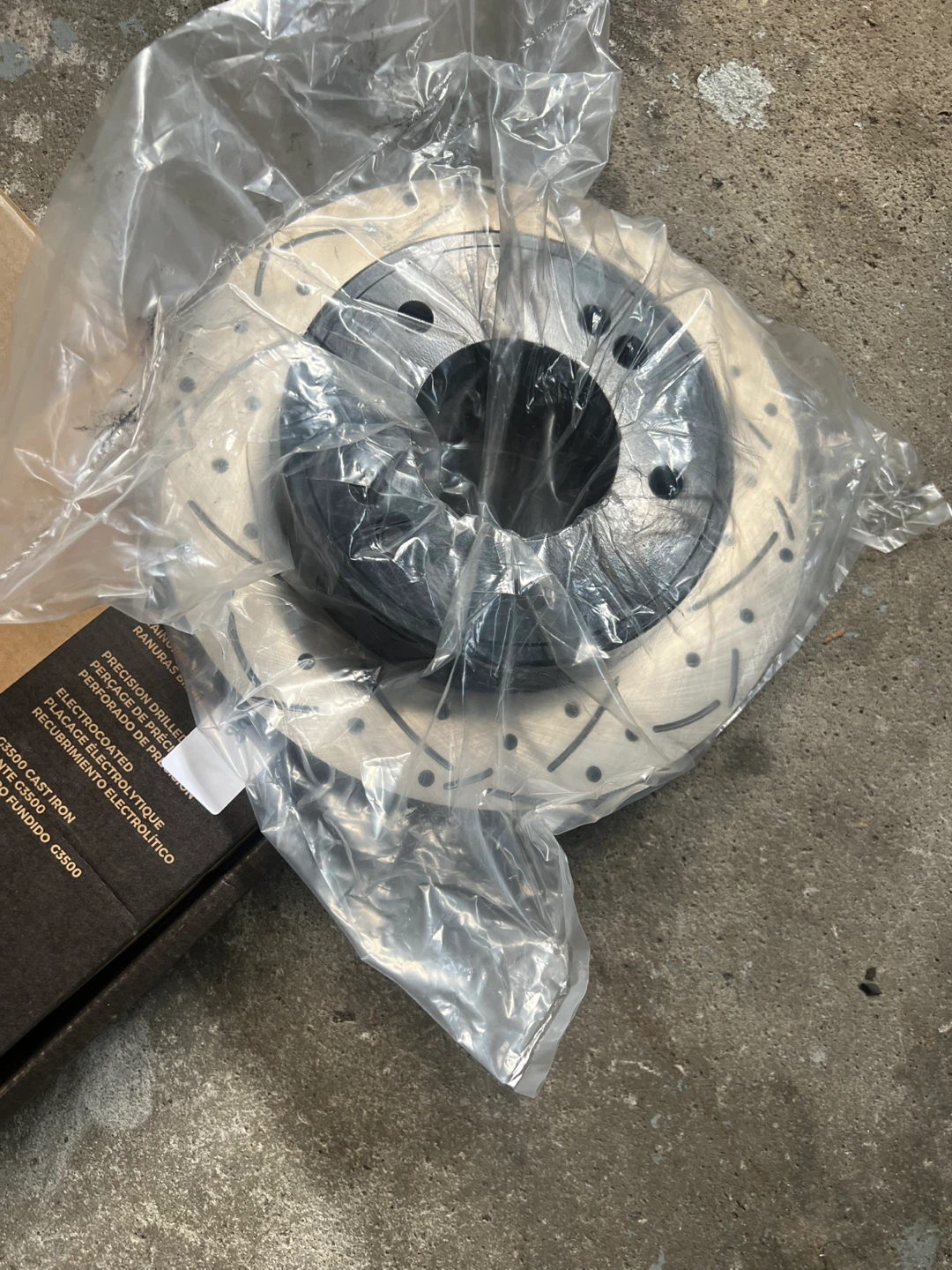 2 Car rotor DS One Performance Drilled & Slotted Brake Rotor