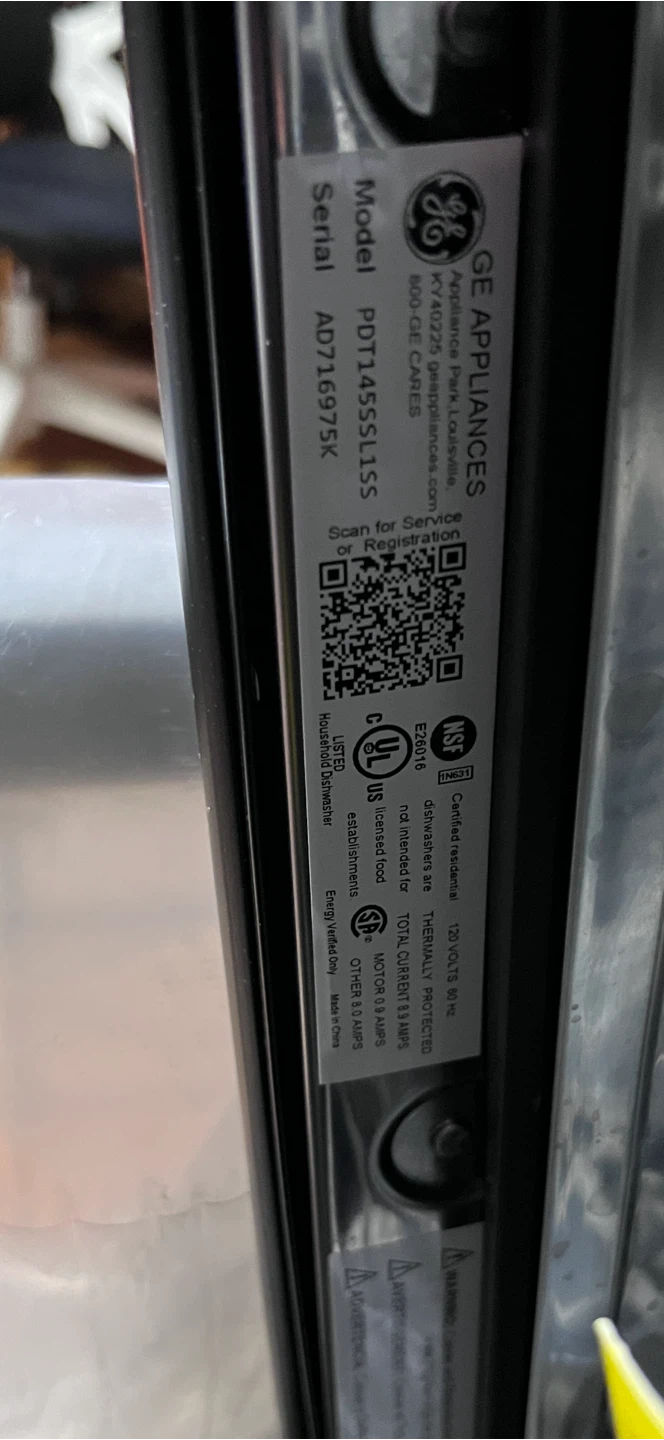 18” GE Profile Built-In Dishwasher Stainless Steel - photo 3