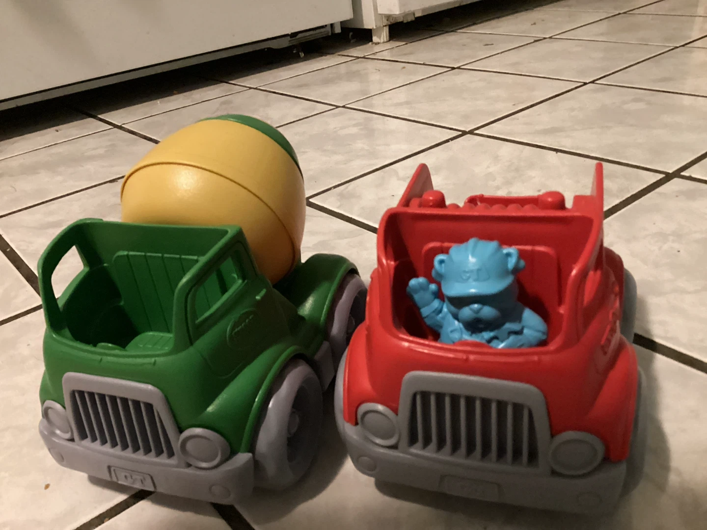 🏈 Green Toys Cement Mixer and Dump Truck Set