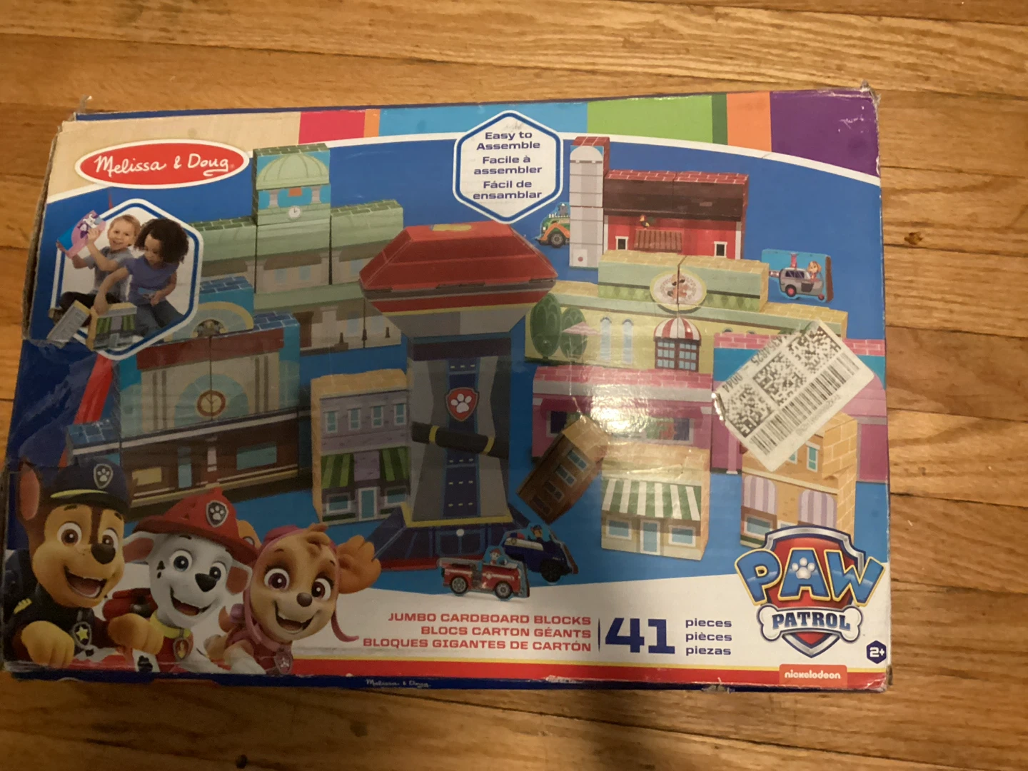 🏈 Melissa & Doug PAW Patrol Jumbo Cardboard Blocks