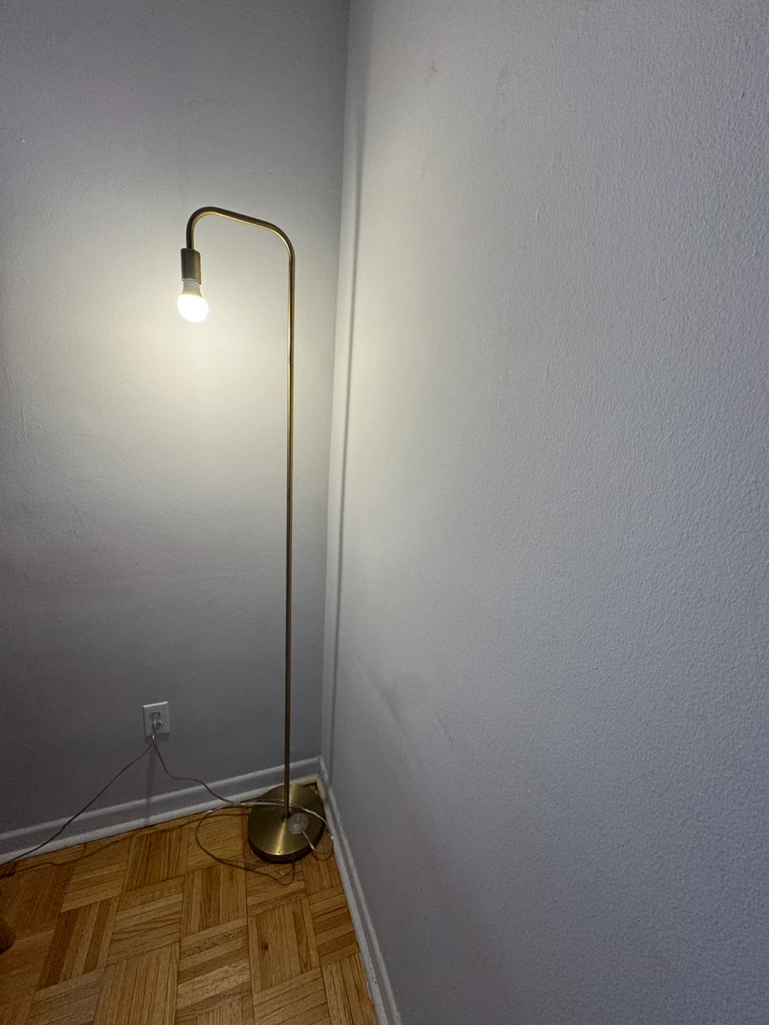 2 Minimalist Brass Floor Lamps - photo 2
