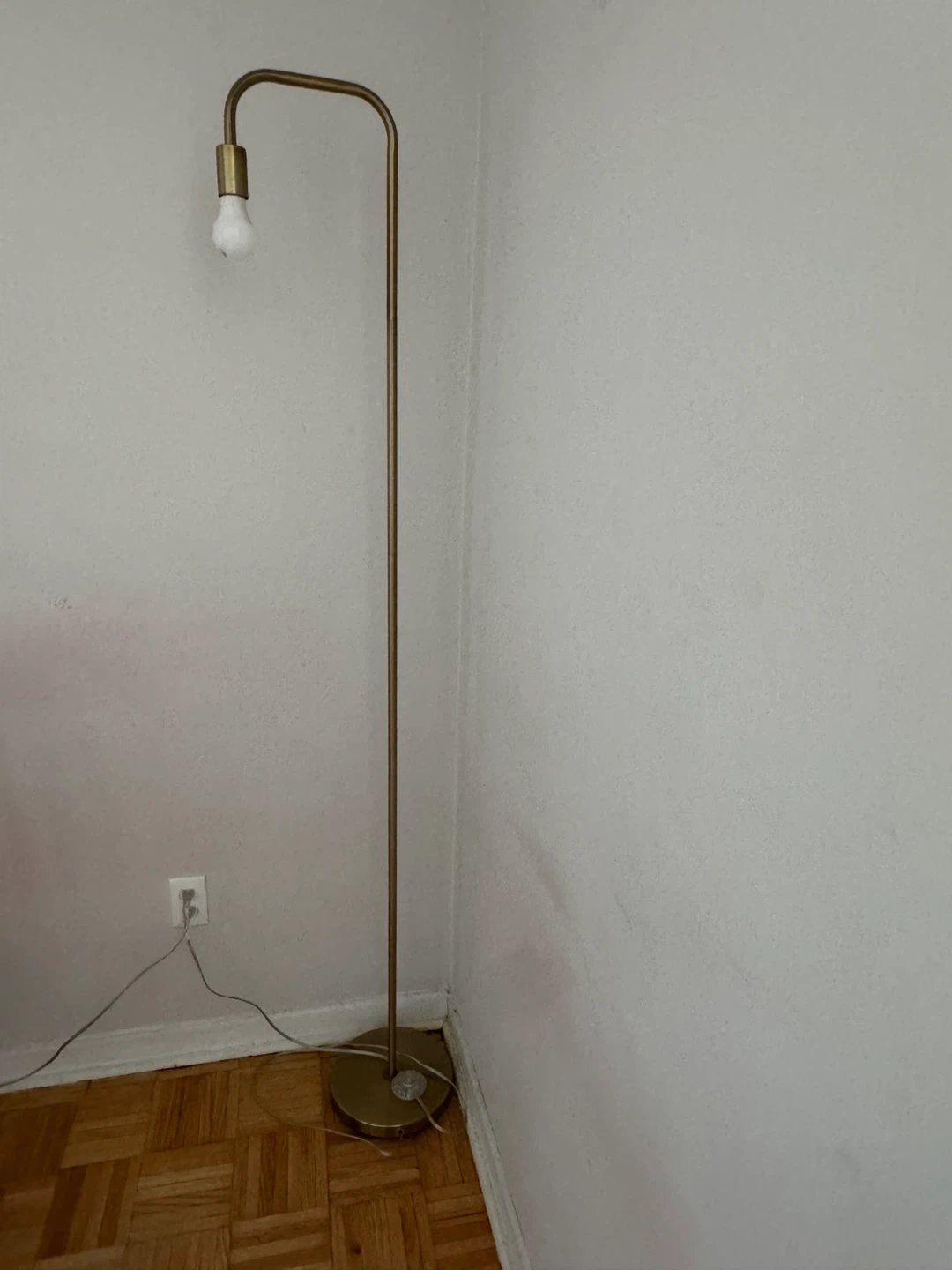 2 Minimalist Brass Floor Lamps - photo 3