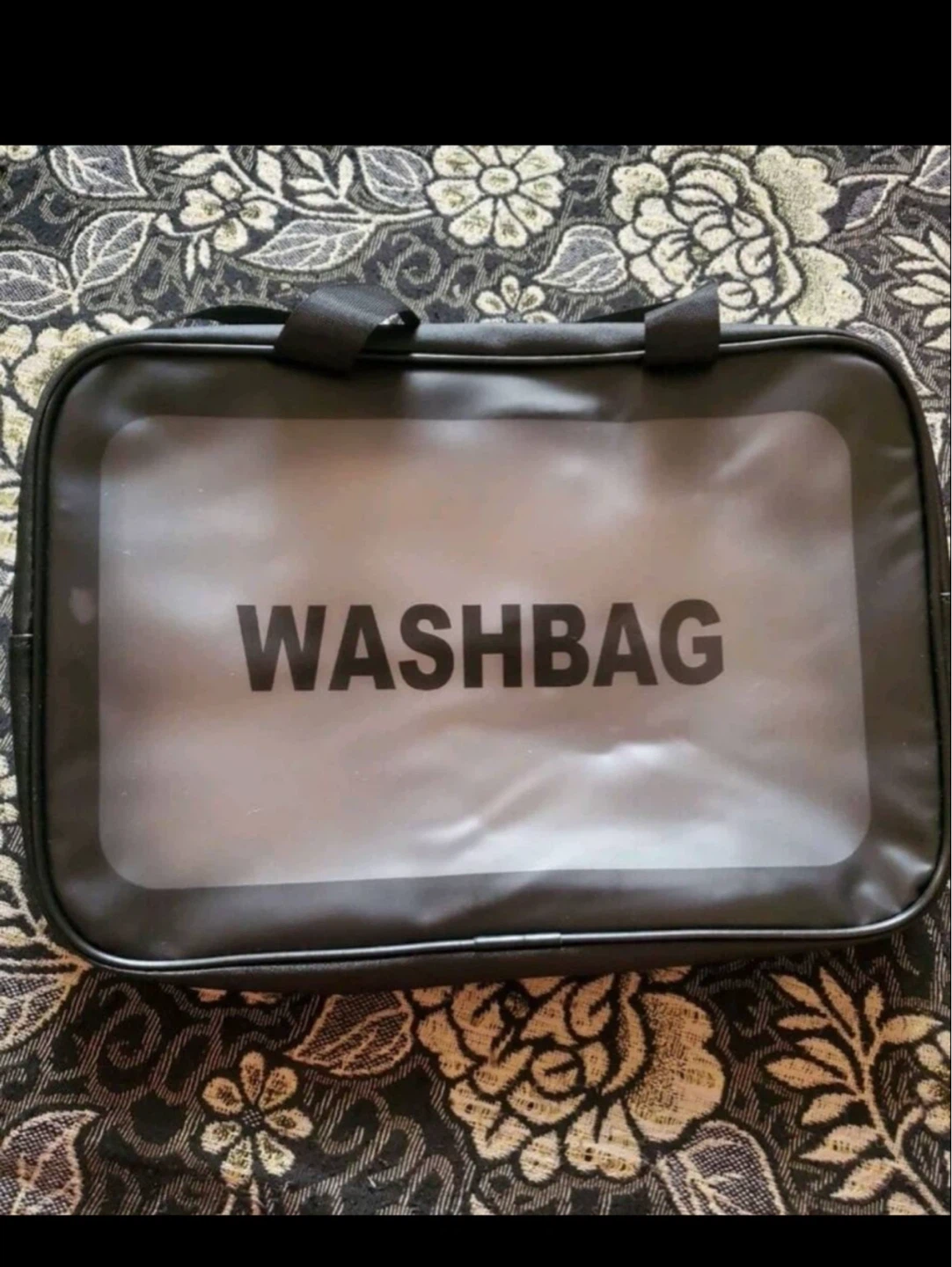 Black Washbag Travel Pouch 🏈