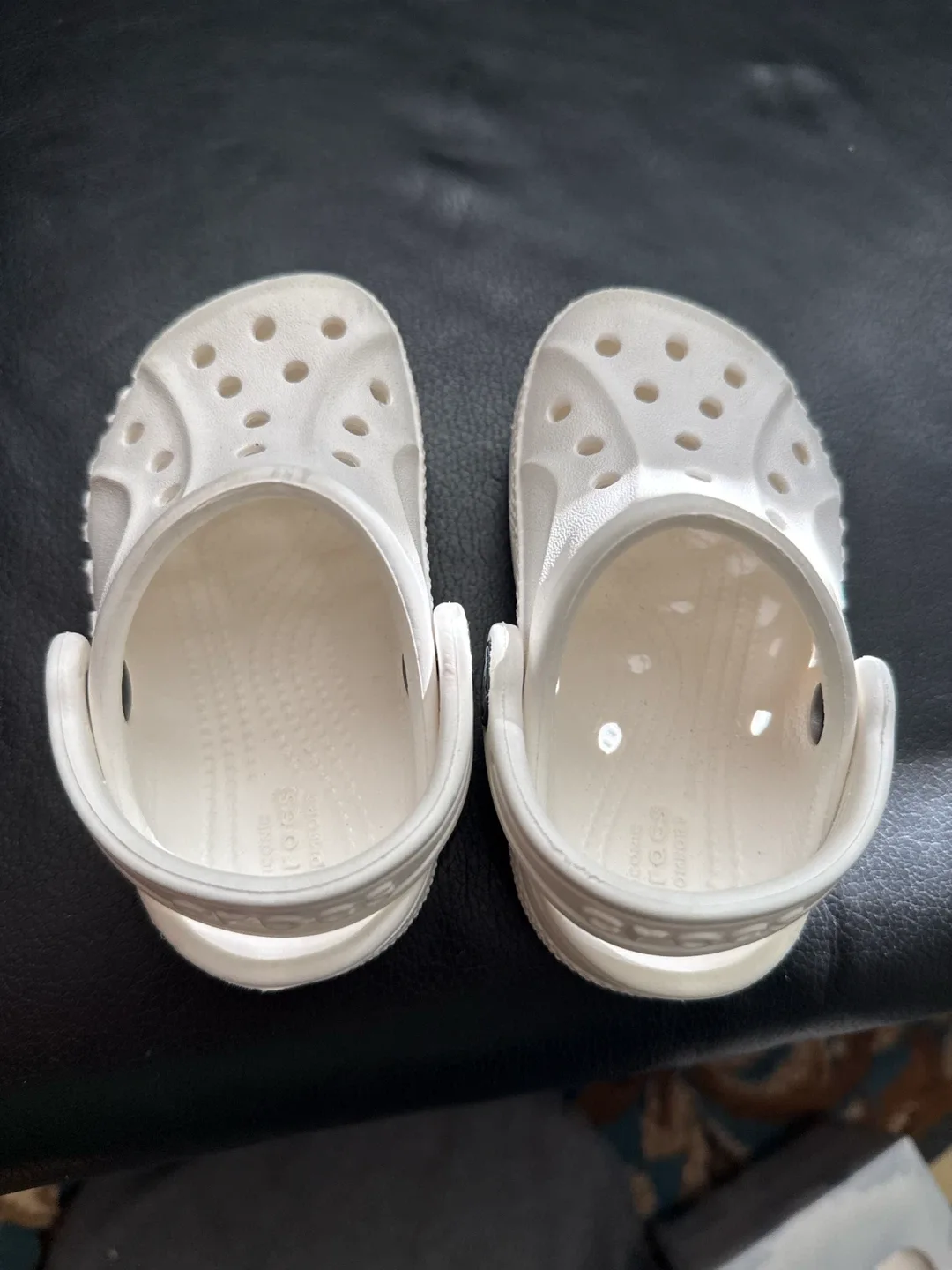 White Crocs Size 5